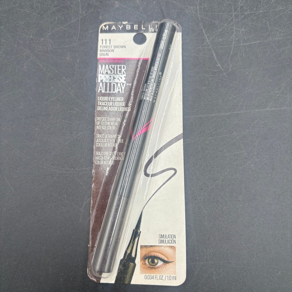 Maybelline Master Precise All Day Liquid Eyeliner 111 Forest Brown 0.034 fl oz